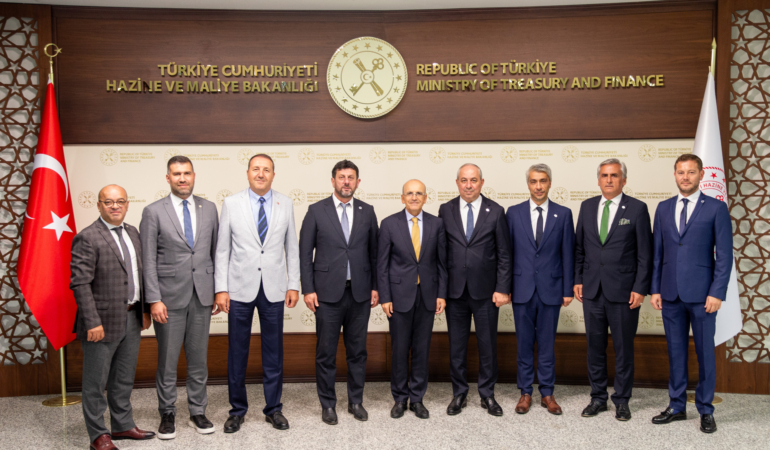 YTSO Heyetinden Hazine ve Maliye Bakanı Mehmet Şimşek’e Ziyaret