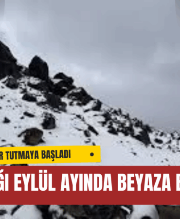 Ağrı Dağı Eylül Ayında Beyaza Büründü
