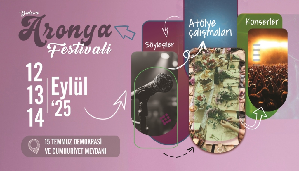 Yalova Aronya Festivali 12-14 Eylül’de Vatandaşlarla Buluşuyor