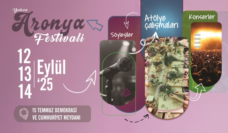Yalova Aronya Festivali 12-14 Eylül’de Vatandaşlarla Buluşuyor