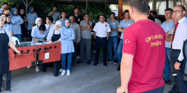 ÇİFTLİKKÖY İTFAİYECİLERİNDEN ÖZDİLEK’TE YANGIN EĞİTİMİ