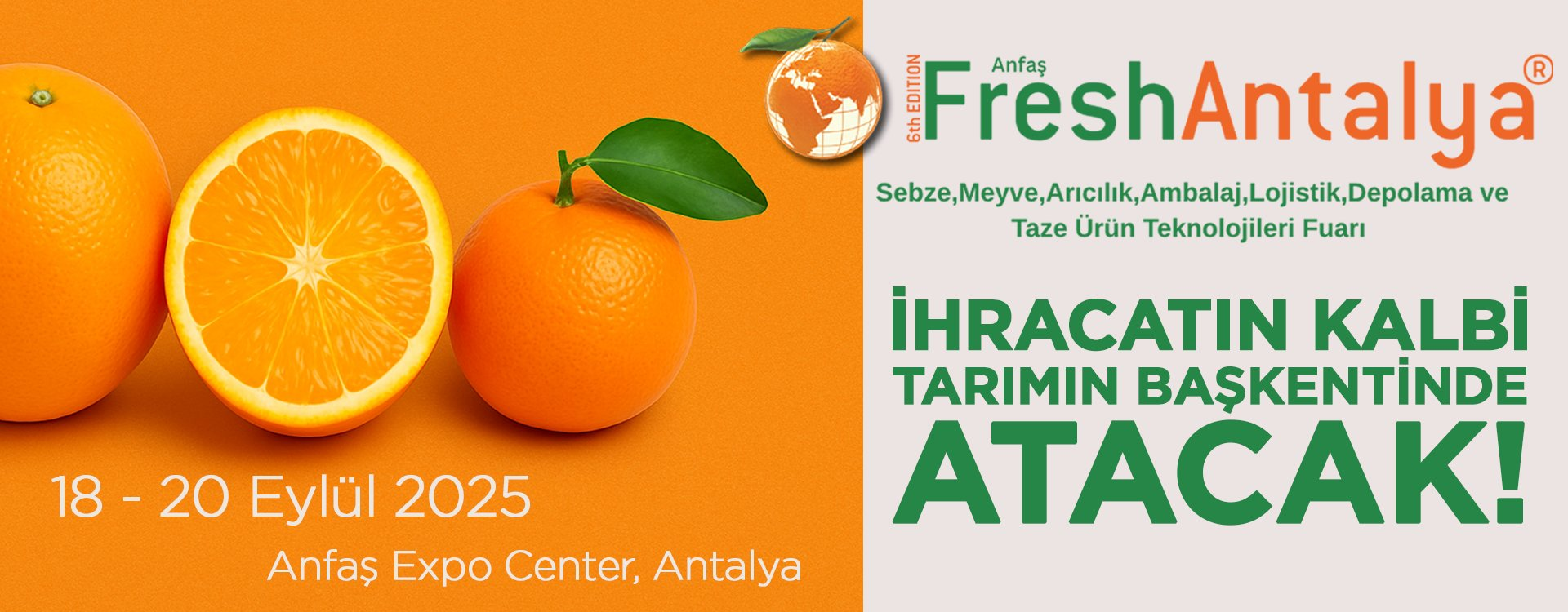 Sinerji İthalat İhracat LTD. ŞTİ. Anfaş Fresh Antalya Fuarı’nda Yerini Alıyor