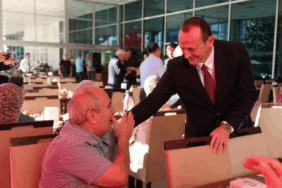 BAŞKAN YELE GAZİLERLE BİR ARAYA GELDİ