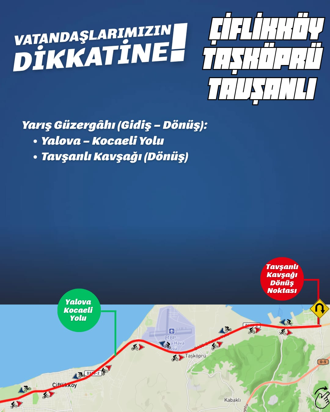 Yalova Gran Fondo 2025 Bisiklet Yarışı 28 Eylül’de Başlıyor
