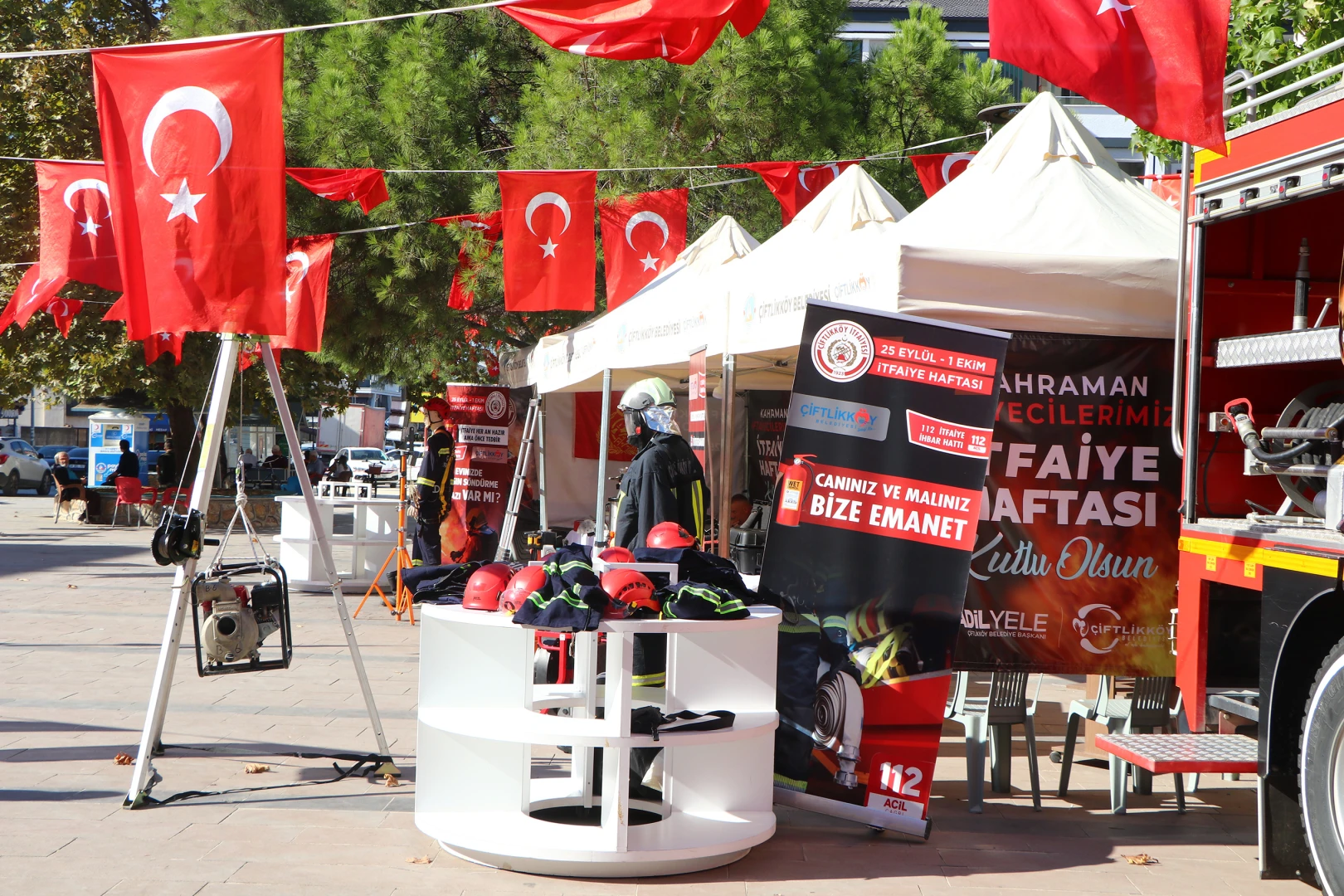 ÇİFTLİKKÖY’DE İTFAİYE HAFTASI ETKİNLİKLERİ BAŞLIYOR