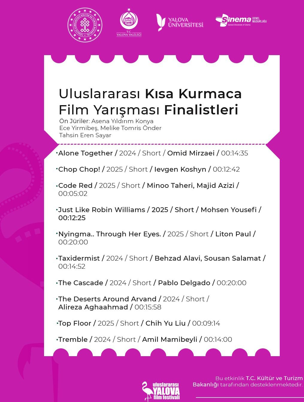 Yalova Uluslararası Film Festivali’ne Rekor Katılım