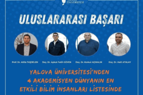 Yalova Üniversitesi’nden 4 Akademisyen Dünyanın En Etkili Bilim İnsanları Listesinde