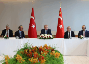 Cumhurbaşkanı Erdoğan, Türkevi’nde Türkiye-ABD İş Konseyi ile Görüştü