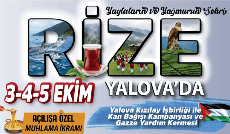 Rize Kültür Festivali Yalova’da Başlıyor: Horon, Kemençe ve Muhlama Coşkusu