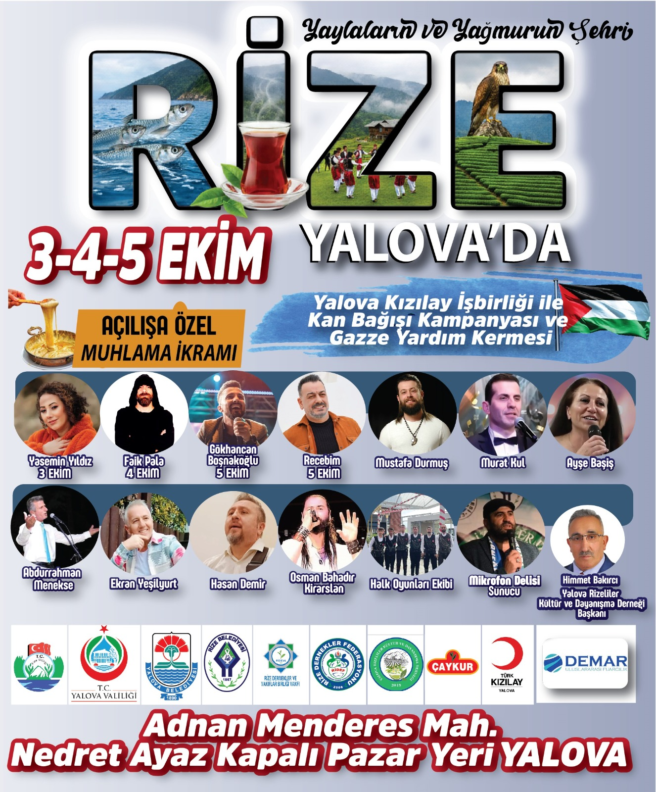 Rize Kültür Festivali Yalova’da Başlıyor: Horon, Kemençe ve Muhlama Coşkusu