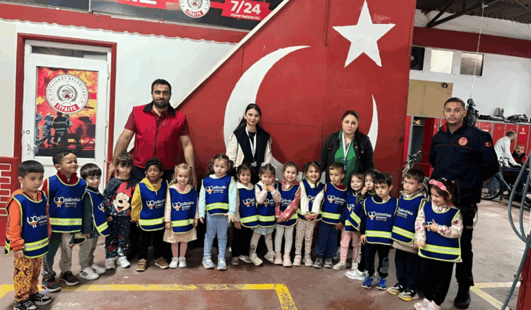 BİLİMFİKİR MİNİKLERİ ÇİFTLİKKÖY İTFAİYECİLERİYLE BULUŞTU