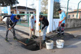 ÇİFTLİKKÖY’DE MAZGAL VE RÖGAR TEMİZLİKLERİ YAPILIYOR