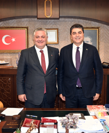 DP GENEL BAŞKANI GÜLTEKİN UYSAL’DAN BAŞKAN GÜREL’E ZİYARET