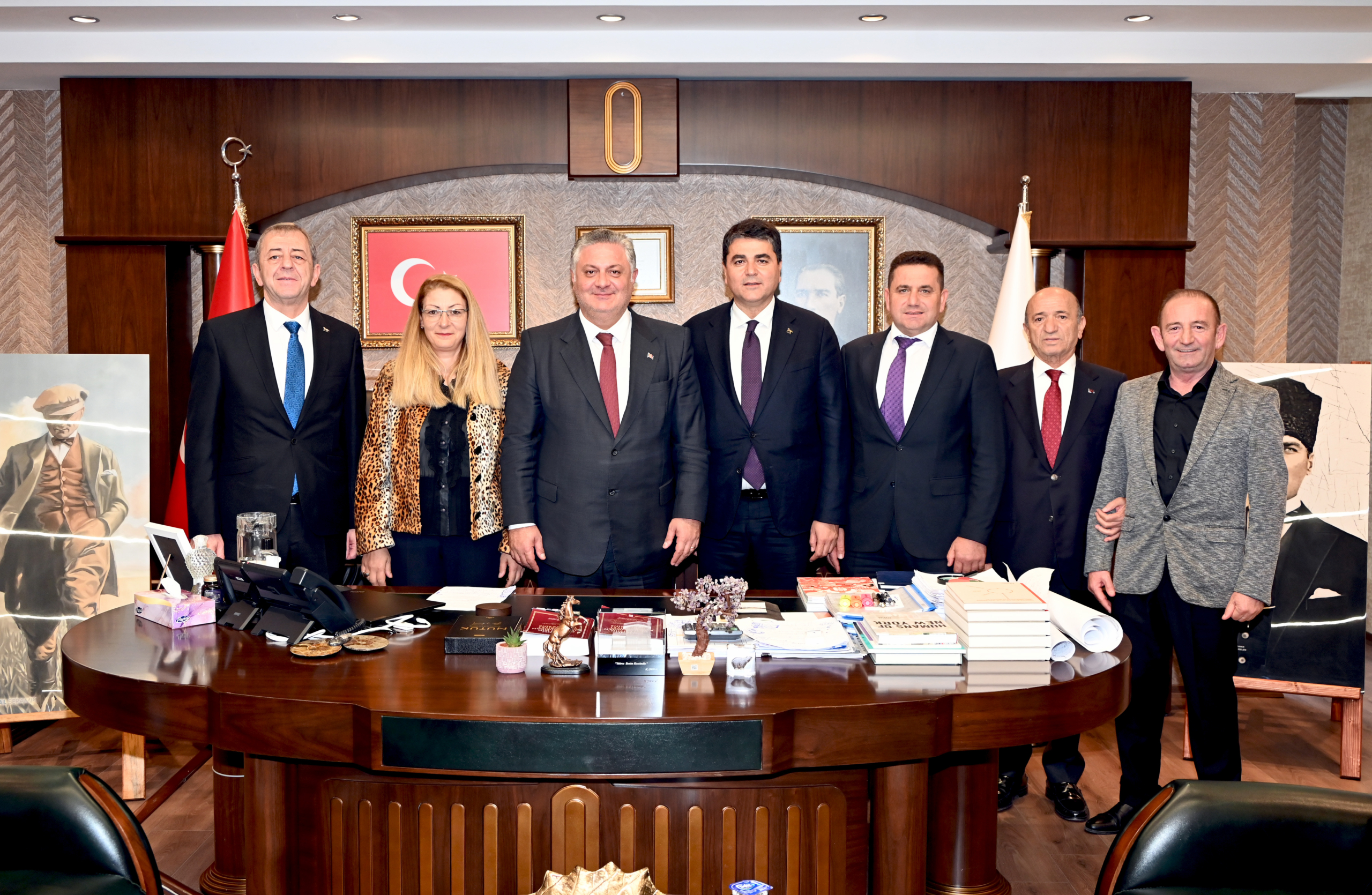 DP GENEL BAŞKANI GÜLTEKİN UYSAL’DAN BAŞKAN GÜREL’E ZİYARET