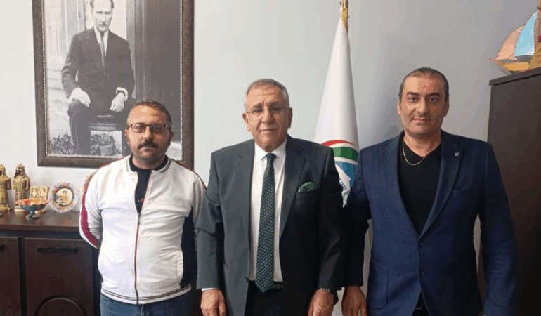 Yalova’nın Renkli Yöneticisi Vali Yardımcısı Bahattin Atçı’ya TÜV Türk Yalova İşletme Müdürü Mahmut Erdem Mısırlı’dan Ziyaret