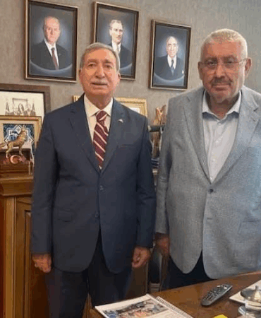 MHP Yalova İl Başkanı Güldoğan, Teşkilat Başkanı Semih Yalçın’ı Ziyaret Etti