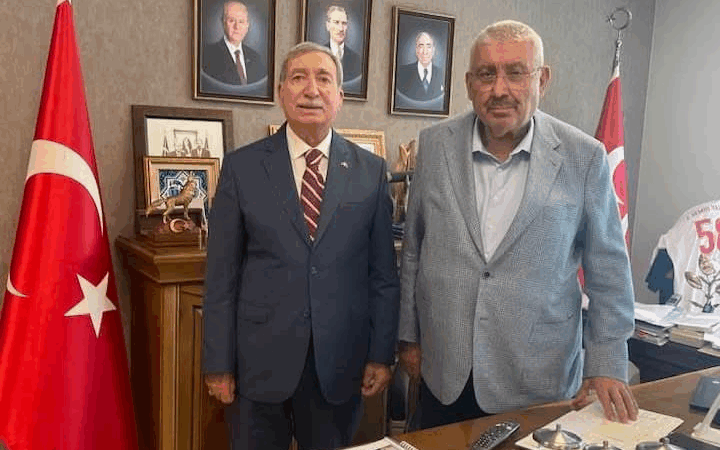 MHP Yalova İl Başkanı Güldoğan, Teşkilat Başkanı Semih Yalçın’ı Ziyaret Etti