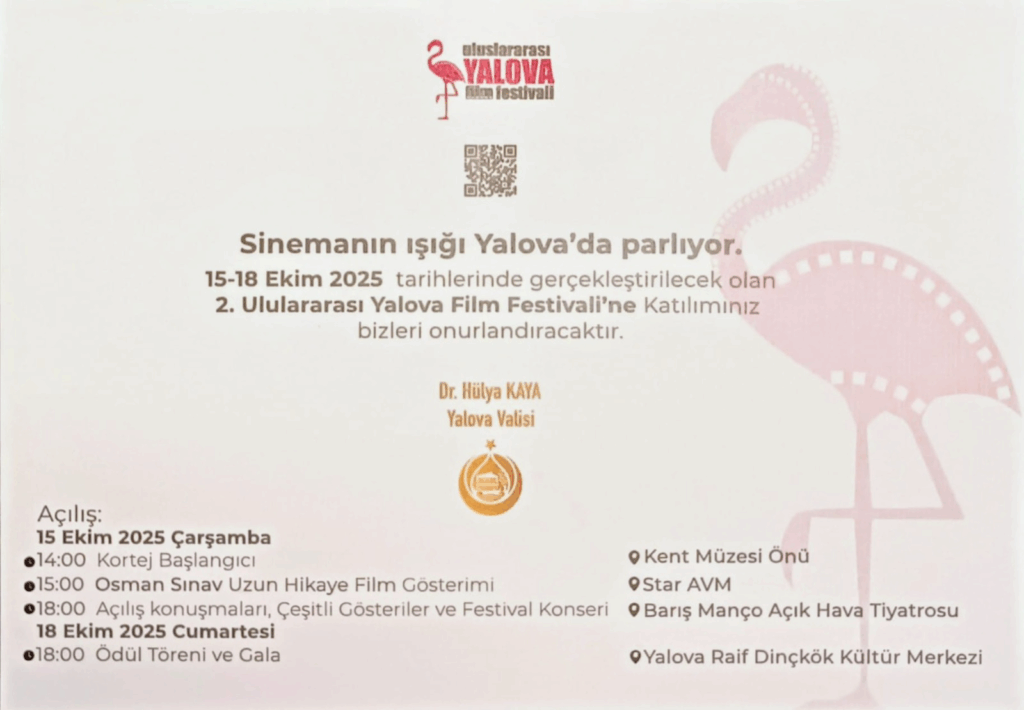 SİNEMANIN IŞIĞI YALOVA’DA PARLIYOR! 2. ULUSLARARASI YALOVA FİLM FESTİVALİ BAŞLIYOR