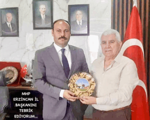 MHP Edirne İl Başkanı Zakir Tercan’dan MHP Erzincan İl Başkanı Bilgehan Çağrı Özarslan’a Tebrik Mesajı