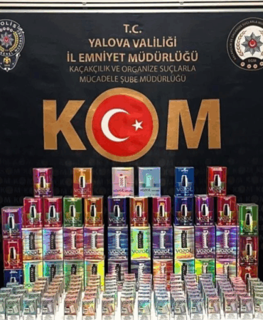 Yalova’da 600 Adet Kaçak Elektronik Sigara Ele Geçirildi