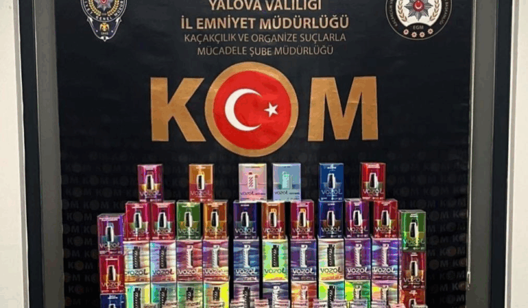 Yalova’da 600 Adet Kaçak Elektronik Sigara Ele Geçirildi 1 Yalova’da 600 Adet Kaçak Elektronik Sigara Ele Geçirildi