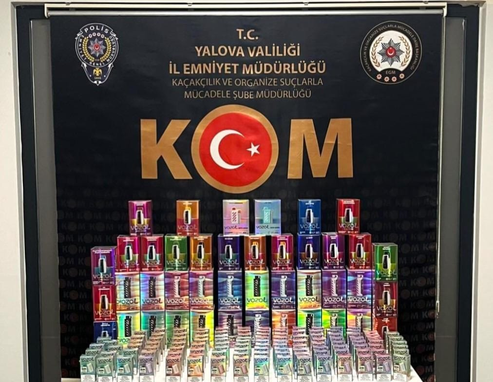 Yalova’da 600 Adet Kaçak Elektronik Sigara Ele Geçirildi