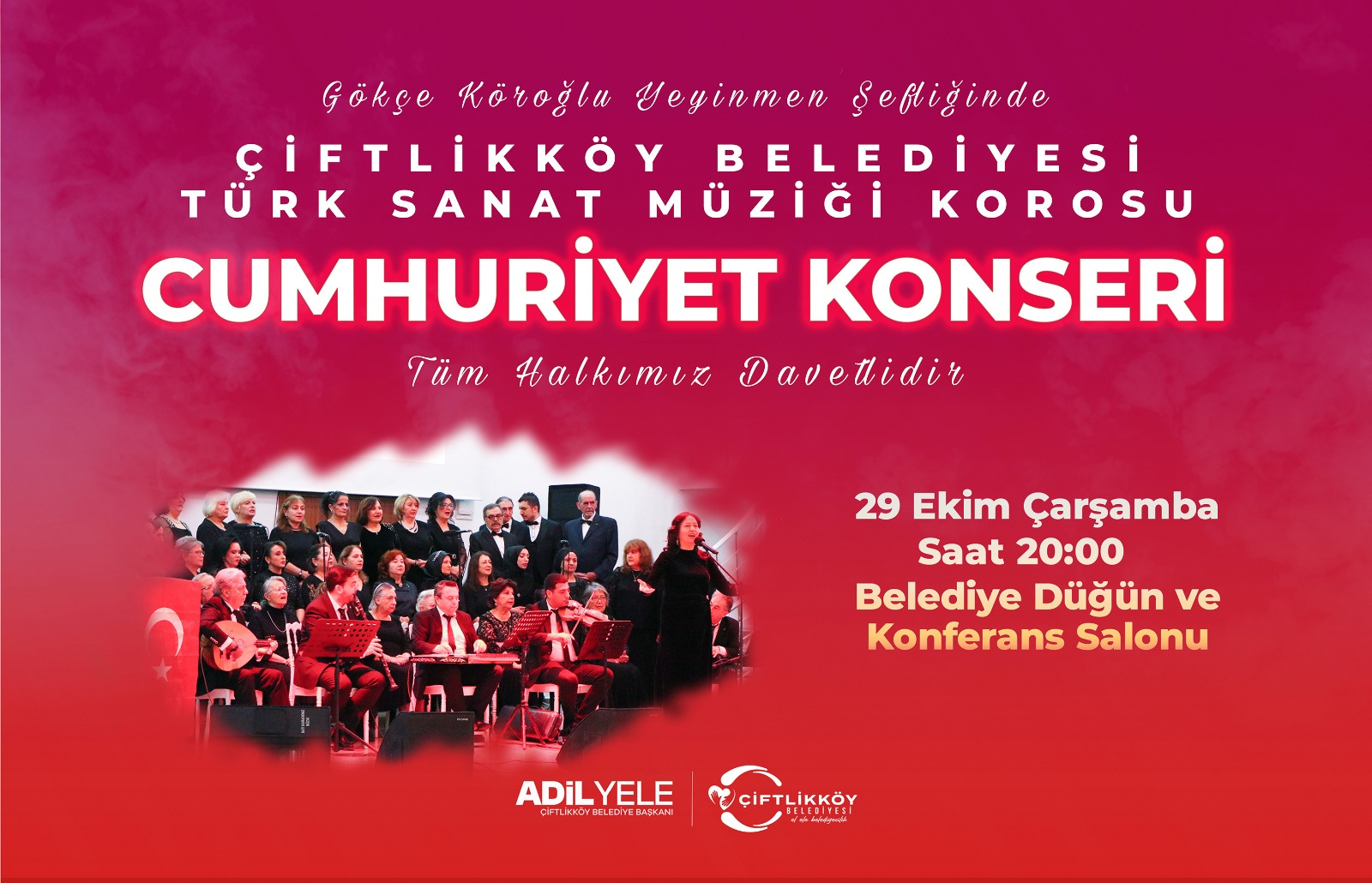 Çiftlikköy’de Cumhuriyet Coşkusu Sanatla Taçlanacak: Türk Sanat Müziği Korosundan Muhteşem Konser 5 Çiftlikköy’de Cumhuriyet Coşkusu Sanatla Taçlanacak: Türk Sanat Müziği Korosundan Muhteşem Konser