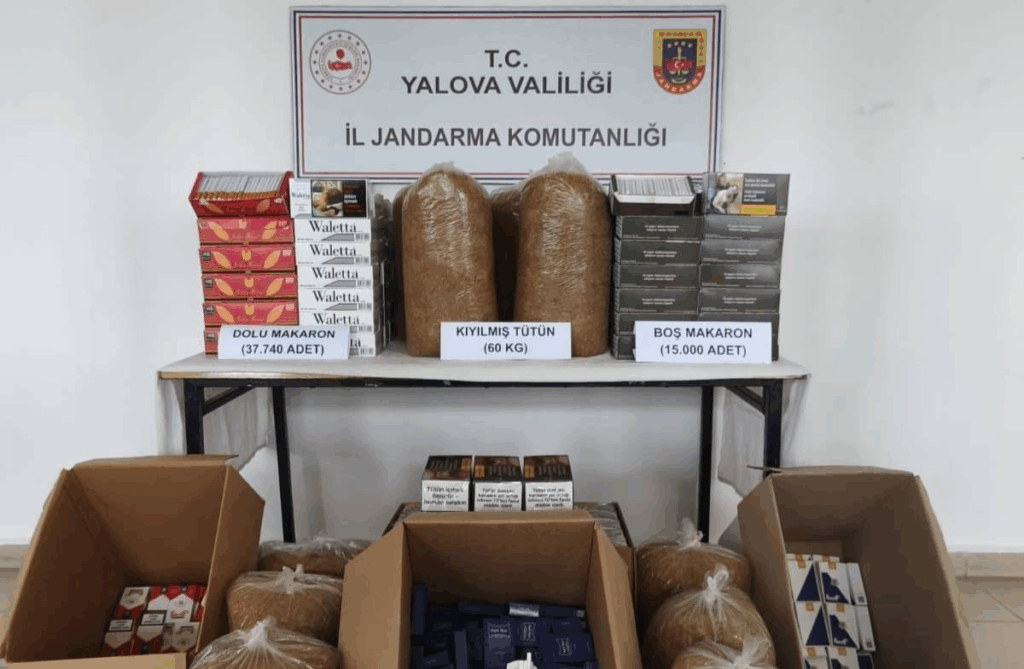 Armutlu’da Kaçak Tütün Operasyonu: 60 Kilo Tütün ve 37 Bin Makaron Ele Geçirildi