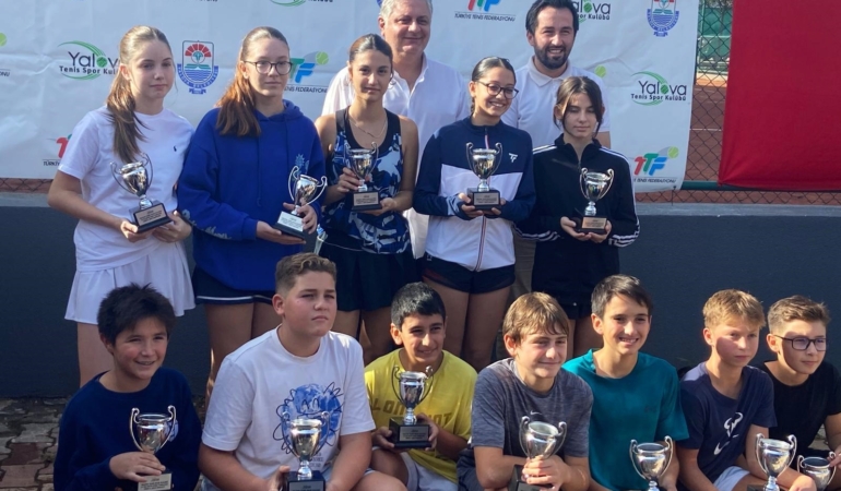 Yalova’da 14 Yaş Ulusal Tenis Turnuvası Heyecanı Yaşandı