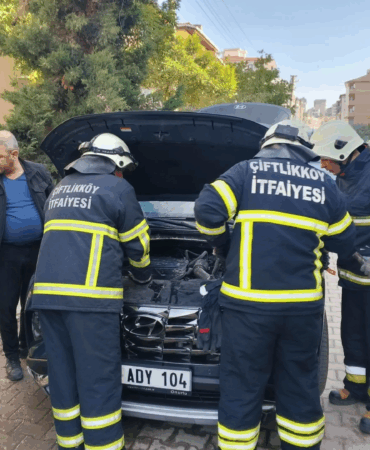 ÇİFTLİKKÖY İTFAİYECİLERİ İŞ BAŞINDA