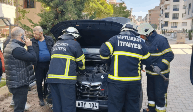 ÇİFTLİKKÖY İTFAİYECİLERİ İŞ BAŞINDA