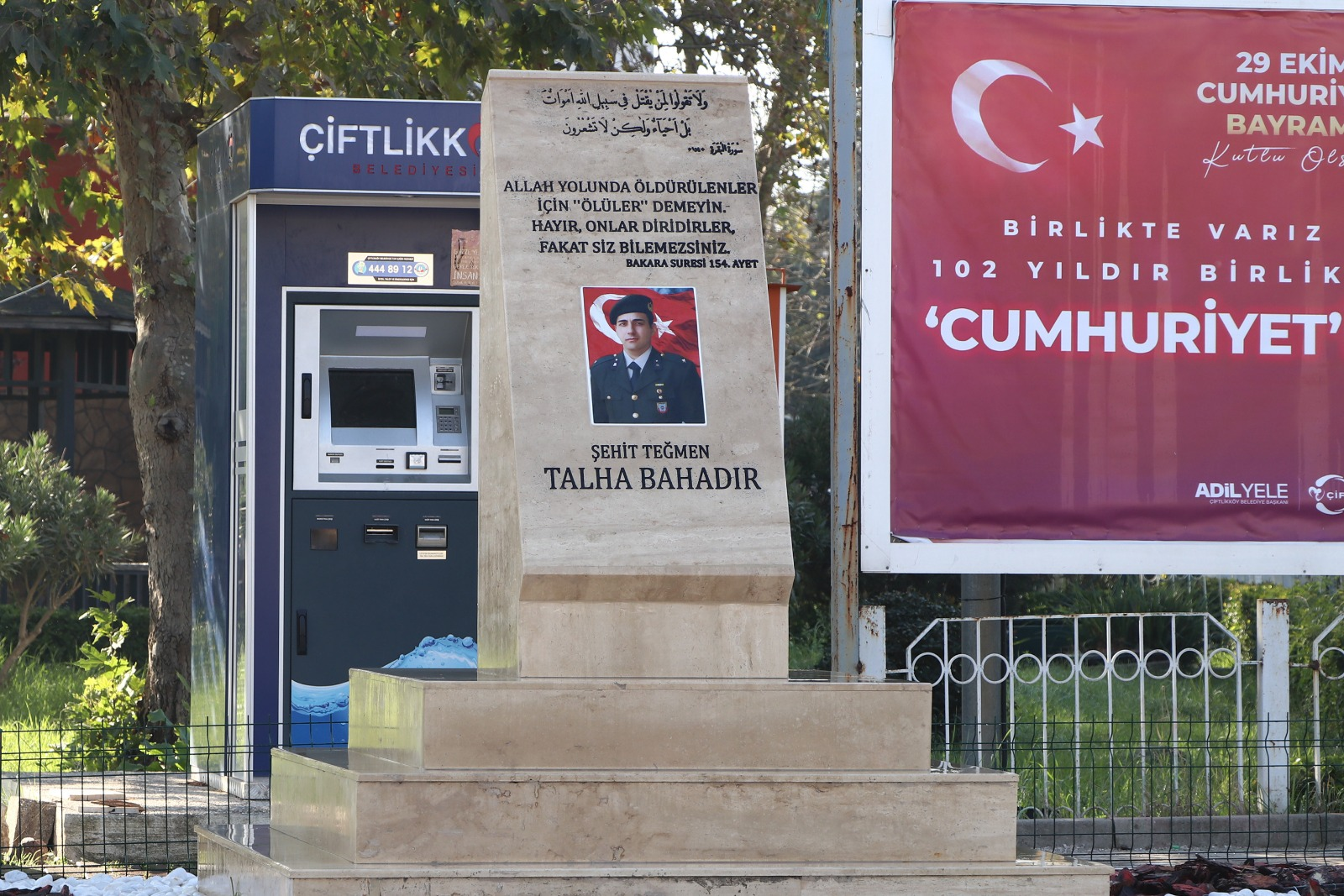 ÇİFTLİKKÖY BELEDİYESİ’NDEN ŞEHİT TALHA BAHADIR’A VEFA