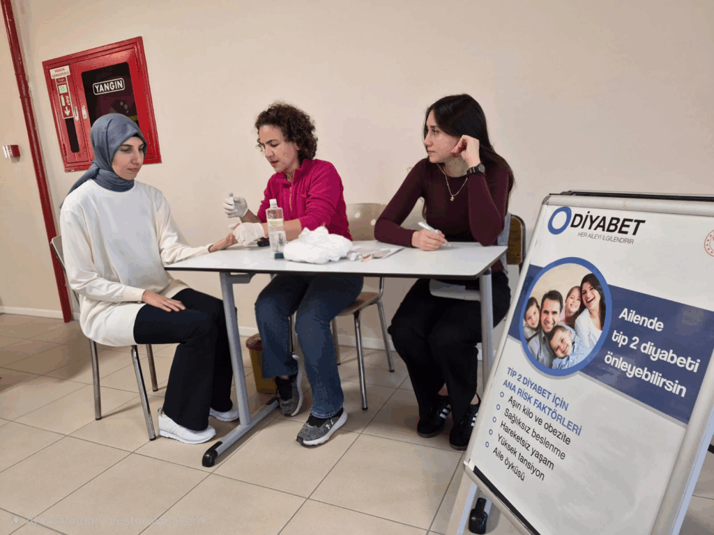 Dünya Diyabet Günü’nde Yalova’da Farkındalık Etkinliği: Sağlık Personeline Kan Şekeri Ölçümü Yapıldı
