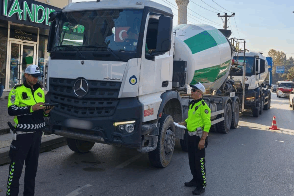 Yalova’da Transmikser Araçlarına Sıkı Denetim: 378 Araç Kontrol Edildi