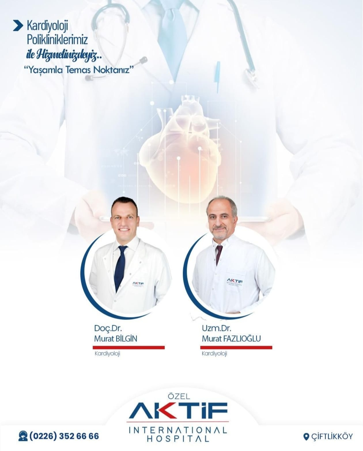Aktif International Çiftlikköy Hastanesi Kardiyoloji Bölümü Yalova’da Yeni Bir Dönem Başlattı