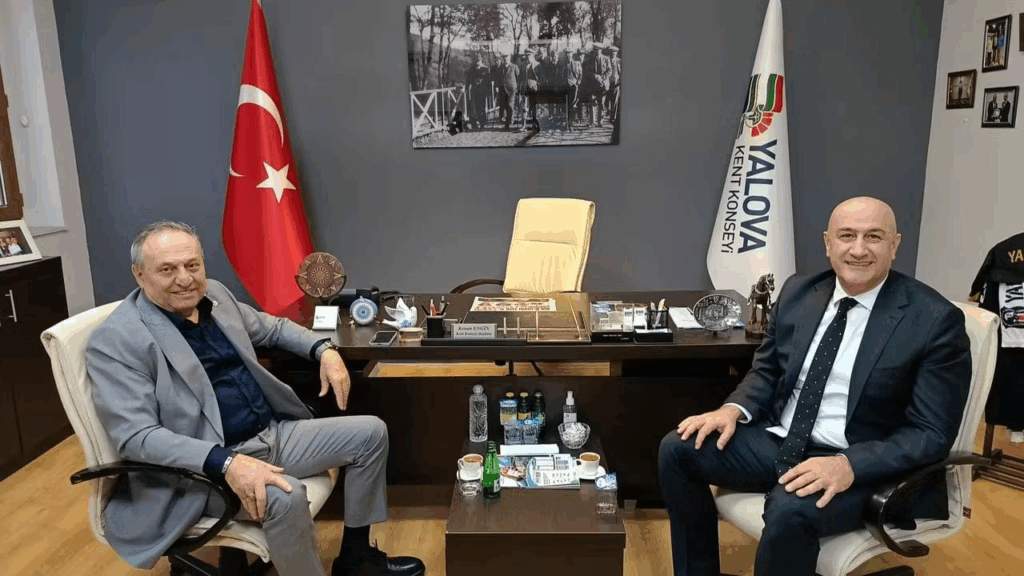 Marmara Gaz Yalova İl Müdürü Fatih Er’den Kent Konseyi Başkanı Kenan Engin’e Ziyaret