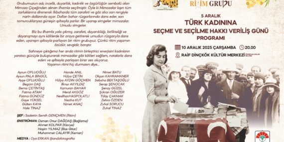 MİMOZA KADIN RİTİM GRUBU’NDAN 5 ARALIK’IN ANLAMINA ATFEN ÖZEL ETKİNLİK