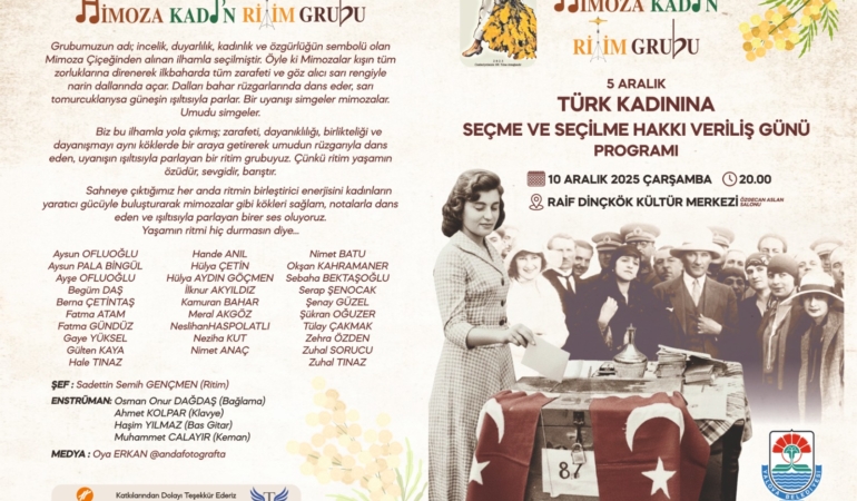 MİMOZA KADIN RİTİM GRUBU’NDAN 5 ARALIK’IN ANLAMINA ATFEN ÖZEL ETKİNLİK