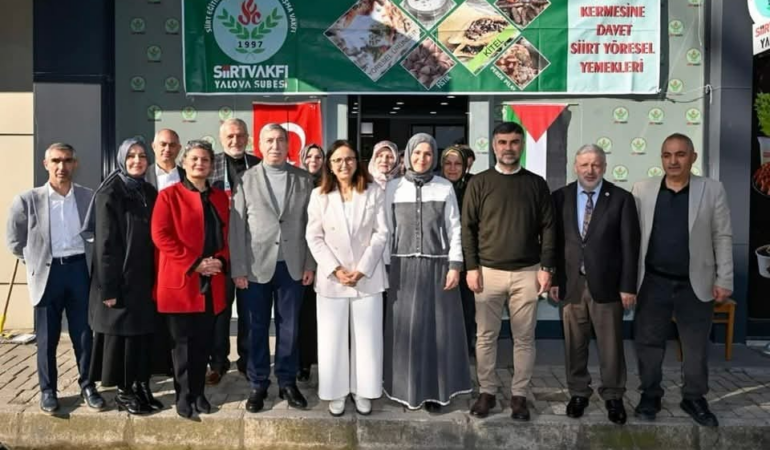 MHP İl Başkanı Güldoğan ve Protokol, Siirt Vakfı’nın Gazze Kermesine Katıldı