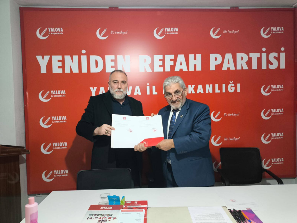 Cengiz Çetin Yeniden Refah Partisi Yalova İl Başkan Yardımcılığı Görevine Yeniden Getirildi