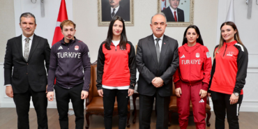 Ordu Valisi Muammer Erol Milli Sporcuları Makamında Ağırladı