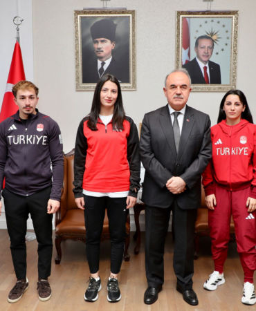 Ordu Valisi Muammer Erol Milli Sporcuları Makamında Ağırladı