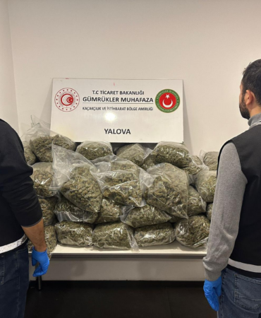 BAKANLIK OPERASYONUYLA YALOVA’DA UYUŞTURUCU DARBE: 39 KİLO ESRAR/SKUNK ELE GEÇİRİLDİ