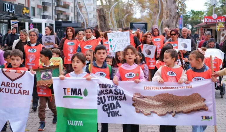 YALOVA’DA TEMA VAKFI’NDAN ERZYONLA MÜCADELE MESAJI: “TOPRAK YOKSA SU, SU YOKSA GIDA YOK”