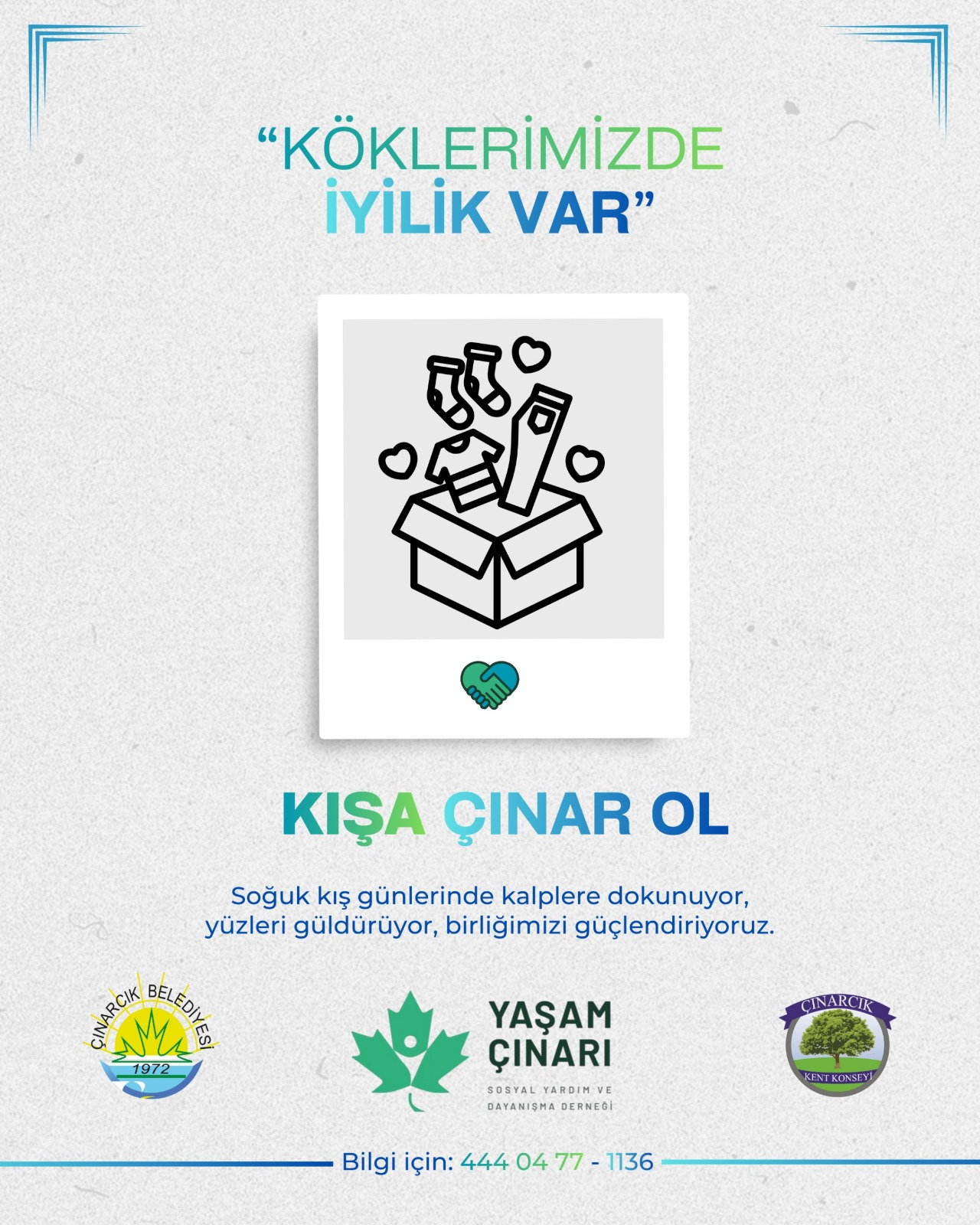 ÇINARCIK BELEDİYESİ’NDEN GÖNÜLLERİ ISITAN SOSYAL DAYANIŞMA HAMLESİ: “KIŞA ÇINAR OL” 6 ÇINARCIK BELEDİYESİ’NDEN GÖNÜLLERİ ISITAN SOSYAL DAYANIŞMA HAMLESİ: “KIŞA ÇINAR OL”