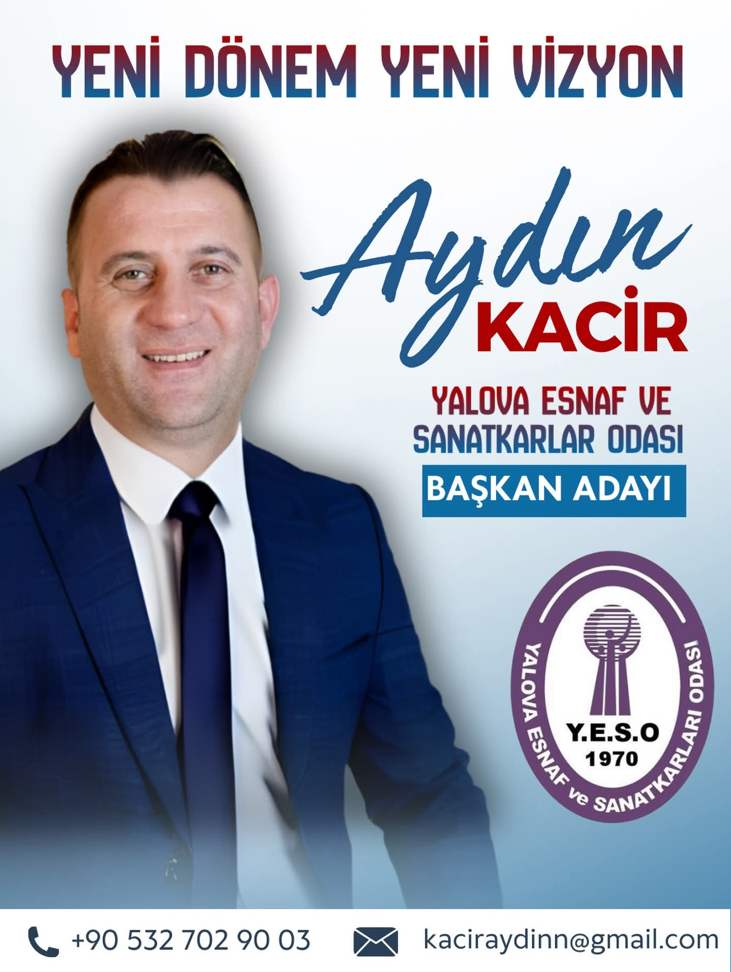 Yalova Esnaf ve Sanatkârlar Odası’nda Yeni Dönem Vurgusu: Aydın Kaçır’dan “Yeni Vizyon” Mesajı