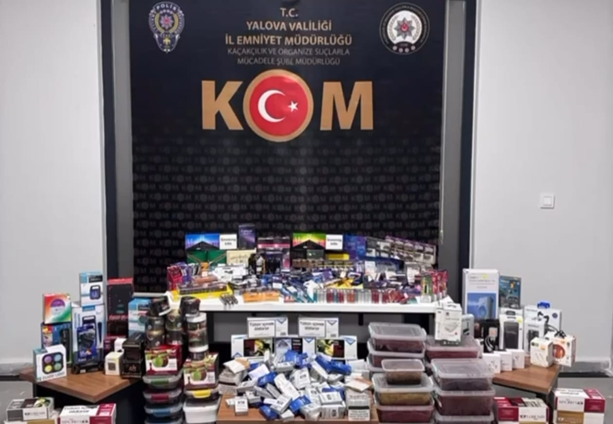 Yalova’da Kaçak Tütün Operasyonu: Yüzbinlerce Makaron ve Kilolarca Tütün Ele Geçirildi