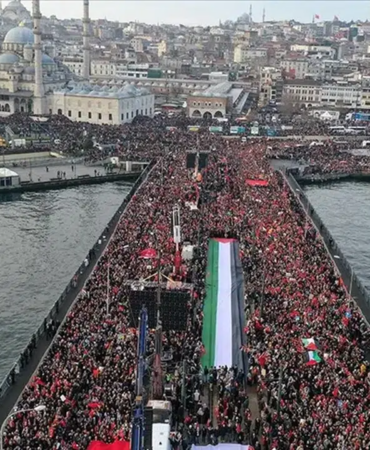Türkiye’de Büyük Gazze Yürüyüşü: Sabahın İlk Işıklarında İstanbul’da Tarihi Katılım