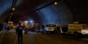 Orhangazi Tüneli’nde Gerçeğini Aratmayan Trafik Kazası ve Yangın Tatbikatı
