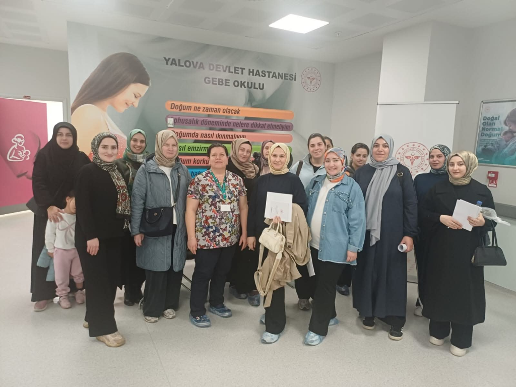 Yalova Eğitim ve Araştırma Hastanesi Gebe Okulu’nda 1. Tur Eğitimleri Tamamlandı